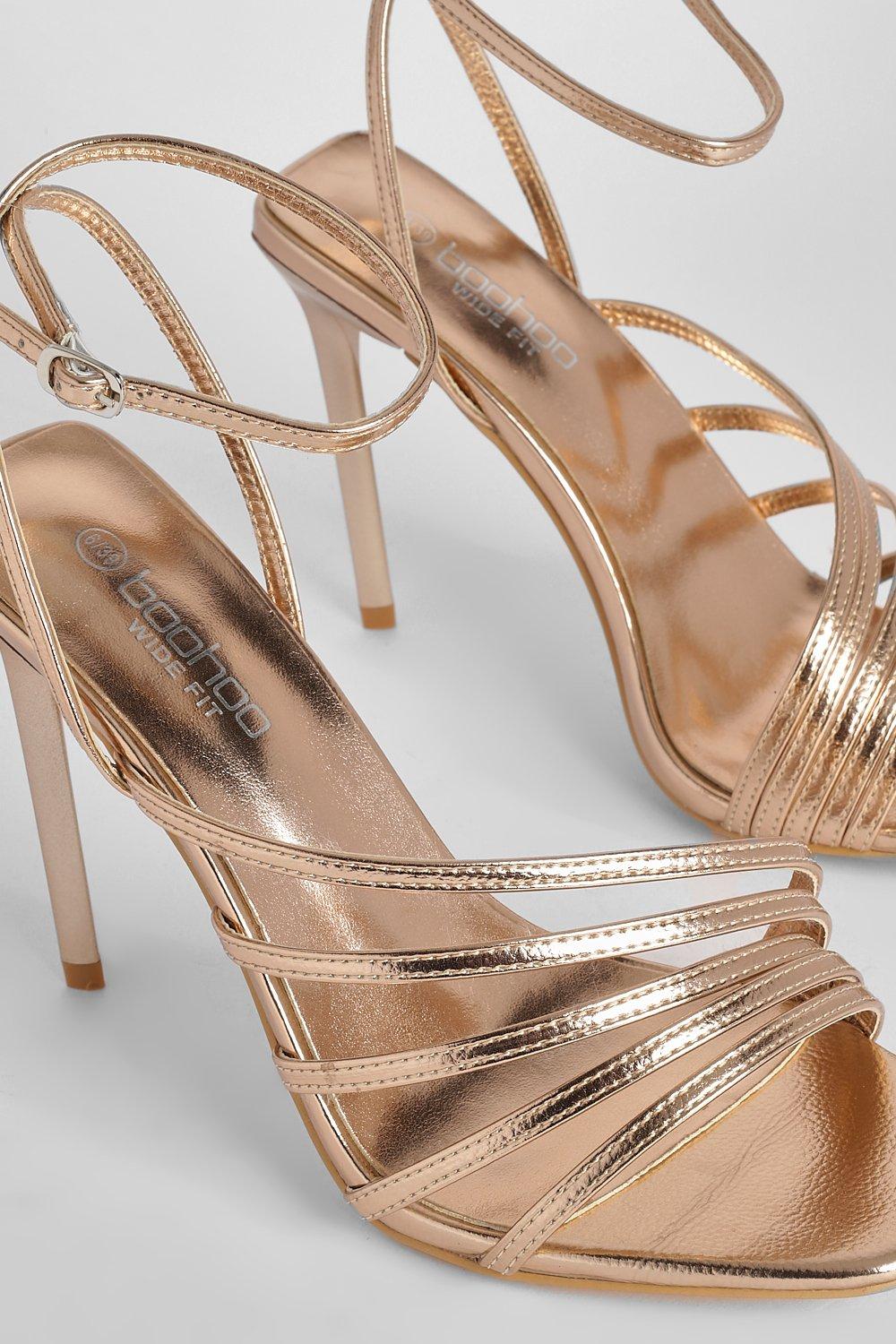 Boohoo gold hot sale sandals